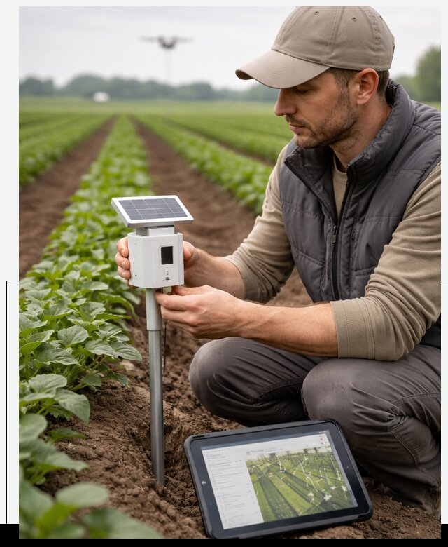 IoT мониторинг сельскохозяйственных полей и контроля в Березниках